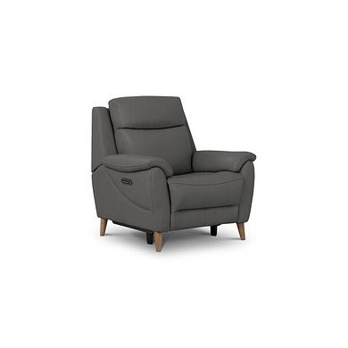 Brunel Recliner Armchair in Elephant Grey Leather