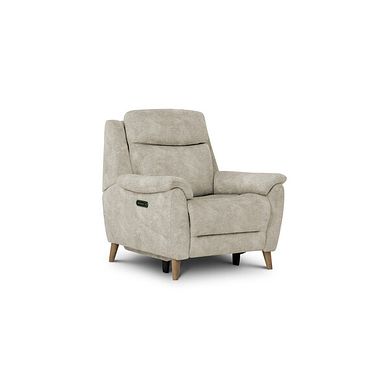 Brunel Recliner Armchair in Marble Cream Fabric
