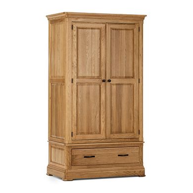 Canterbury Natural Solid Oak Double Wardrobe
