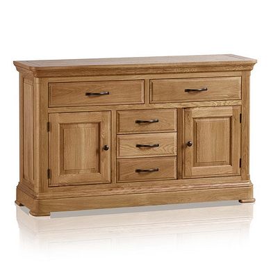 Canterbury Natural Solid Oak Large Sideboard