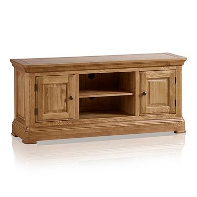 Canterbury Natural Solid Oak Large TV Cabinet