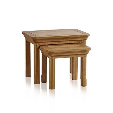 Canterbury Natural Solid Oak Nest of Tables