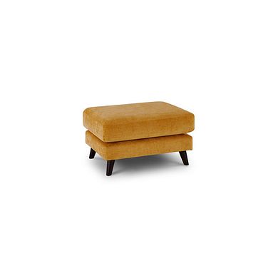 Carlton Footstool in Gold Fabric