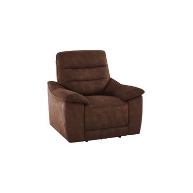 Carter Armchair in Ranch Dark Brown Fabric