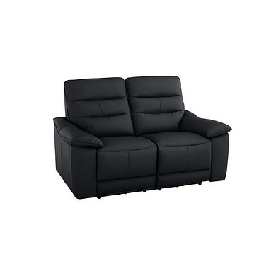 Carter 2 Seater Sofa in Black Leather