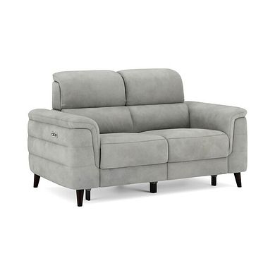 Cassius 2 Seater Power Recliner Sofa in Dexter Stone Fabric