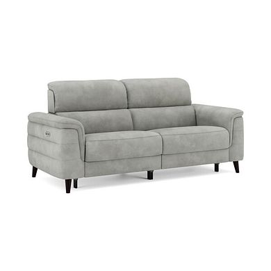 Cassius 3 Seater Power Recliner Sofa in Dexter Stone Fabric
