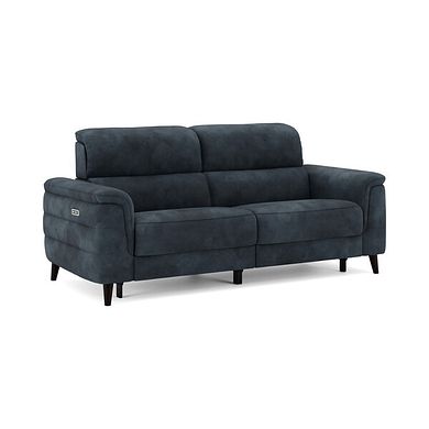 Cassius 3 Seater Power Recliner Sofa with Adjustable Power Headrests in Dexter Shadow Fabric