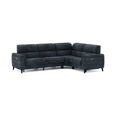 Cassius Left hand Corner Electric Recliner Sofa in Dexter Shadow Fabric