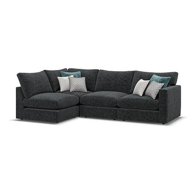 Malvern 4 Seat Right Hand Modular Corner Sofa in Charcoal fabric - Group 5
