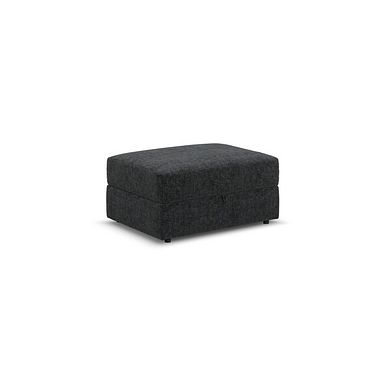 Malvern Storage Footstool in Charcoal fabric