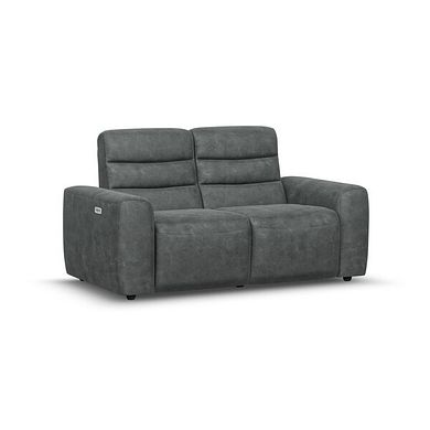 Cohen 2 Seater Electric Recliner in Miller Grey Fabric