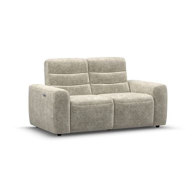 Cohen 2 Seater Electric Recliner in  Plush Beige Fabric