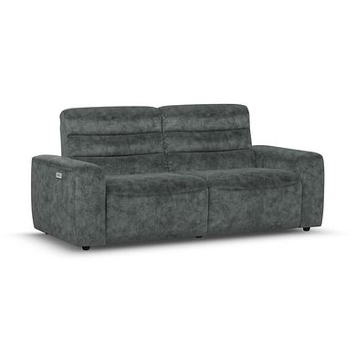 Cohen 3 Seater Electric Recliner in Dapple Grey Fabric