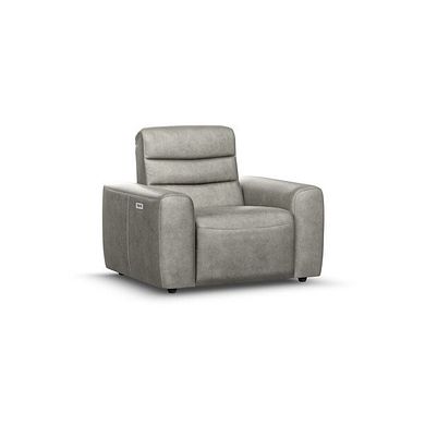 Cohen Electric Recliner Armchair in Virgo Platinum Leather