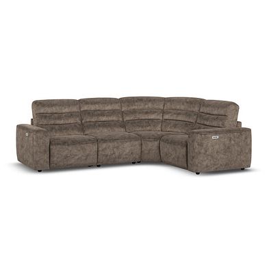 Cohen Group 2 Electric Recliner - Left Hand in  Dapple Chocolate Fabric