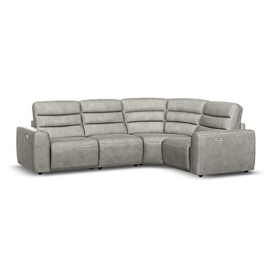 Cohen Group 2 Electric Recliner - Left Hand in Virgo Platinum Leather