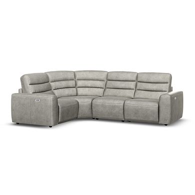 Cohen Group 2 Electric Recliner - Right Hand in Virgo Platinum Leather