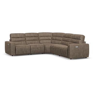 Cohen Group 3 Electric Recliner in Miller Earth Brown Fabric