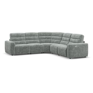 Cohen Group 3 Electric Recliner in Plush Silver Fabric