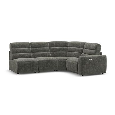 Cohen Group 5 Electric Recliner in Plush Charcoal Fabric