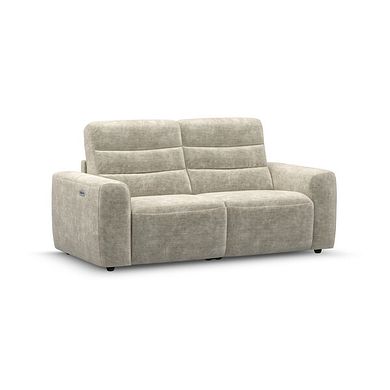 Cohen Group 8 Electric Recliner in Plush Beige Fabric