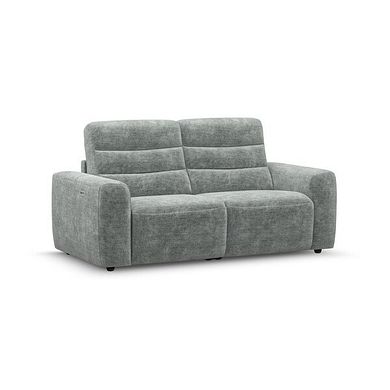 Cohen Group 8 Electric Recliner in Plush Silver Fabric