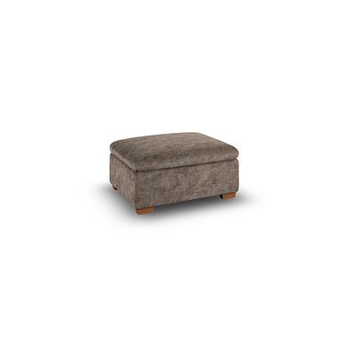 Cohen Storage Footstool in Dapple Chocolate Fabric