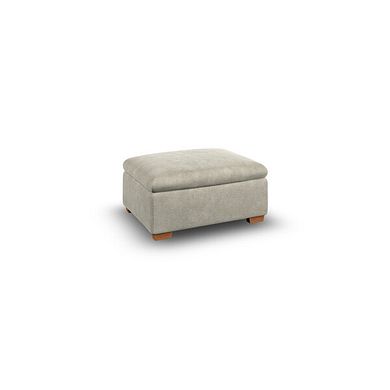Cohen Storage Footstool in Miller Taupe Fabric