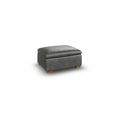 Cohen Storage Footstool in Virgo Lead Leather