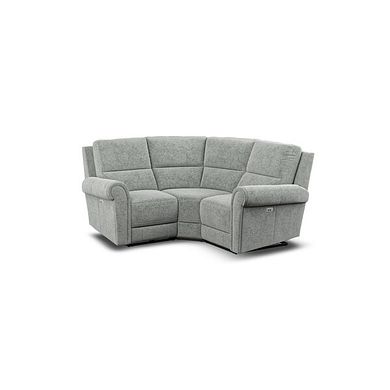 Colorado Electric Reclining Modular Group 1 in Hopsack Platinum Fabric