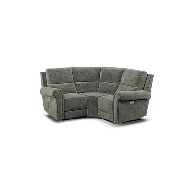 Colorado Electric Reclining Modular Group 1 in Plush Charcoal Fabric