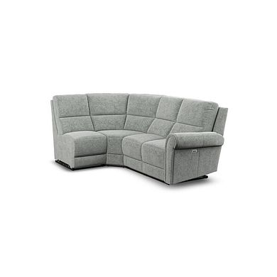 Colorado Electric Reclining Modular Group 5 in Hopsack Platinum Fabric