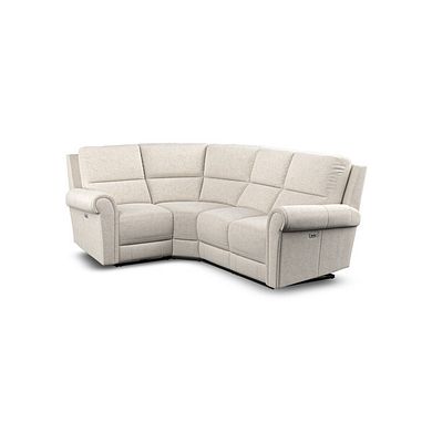 Colorado Electric Reclining Right Hand Modular Group 2 in Hopsack Natural Fabric
