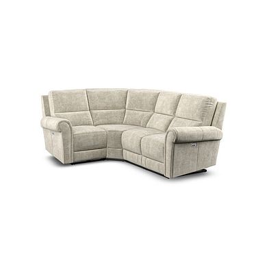 Colorado Electric Reclining Right Hand Modular Group 2 in Plush Beige Fabric