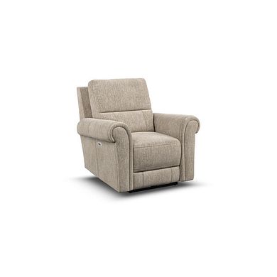 Colorado Electric Recliner Armchair in Jetta Beige Fabric