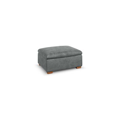 Colorado Storage Footstool in Miller Grey Fabric