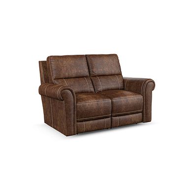 Colorado 2 Seater Sofa in Ranch Dark Brown Fabric