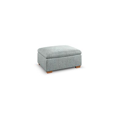 Colorado Storage Footstool in Santos Steel Fabric