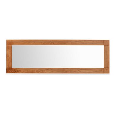 Contemporary Natural Solid Oak 1800mm x 600mm Wall Mirror