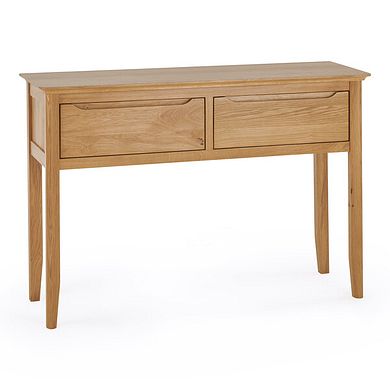 Copenhagen Natural Solid Oak Console Table