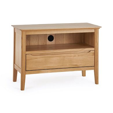 Copenhagen Natural Solid Oak Small TV Unit