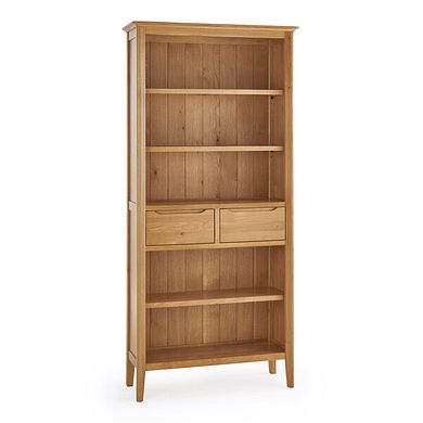 Copenhagen Natural Solid Oak Tall Bookcase
