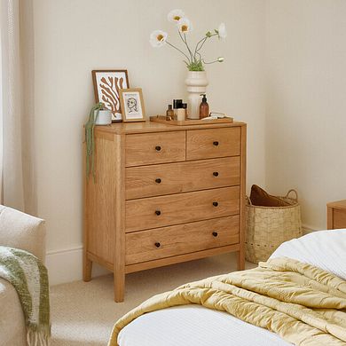 Corton Natural Oak 2+3 Chest of Drawers