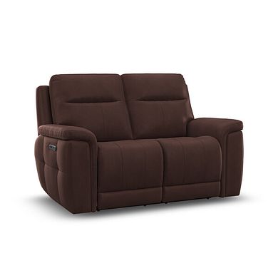 Dalton 2 Seater Electric Recliner Sofa in Chestnut Leather