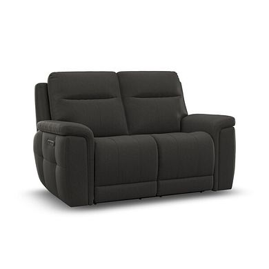 Dalton 2 Seater Electric Recliner Sofa with Power Headrests in Storm Leather
