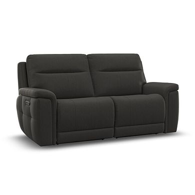 Dalton 3 Seater Electric Recliner Sofa with Power Headrests in Storm Leather
