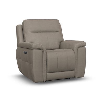 Dalton Electric Recliner Armchair in Bella Latte Fabric