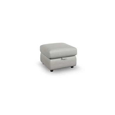 Dalton Storage Footstool in Bella Lead Grey Fabric