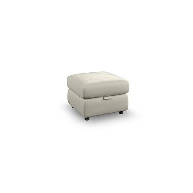 Dalton Storage Footstool in Bone China Leather